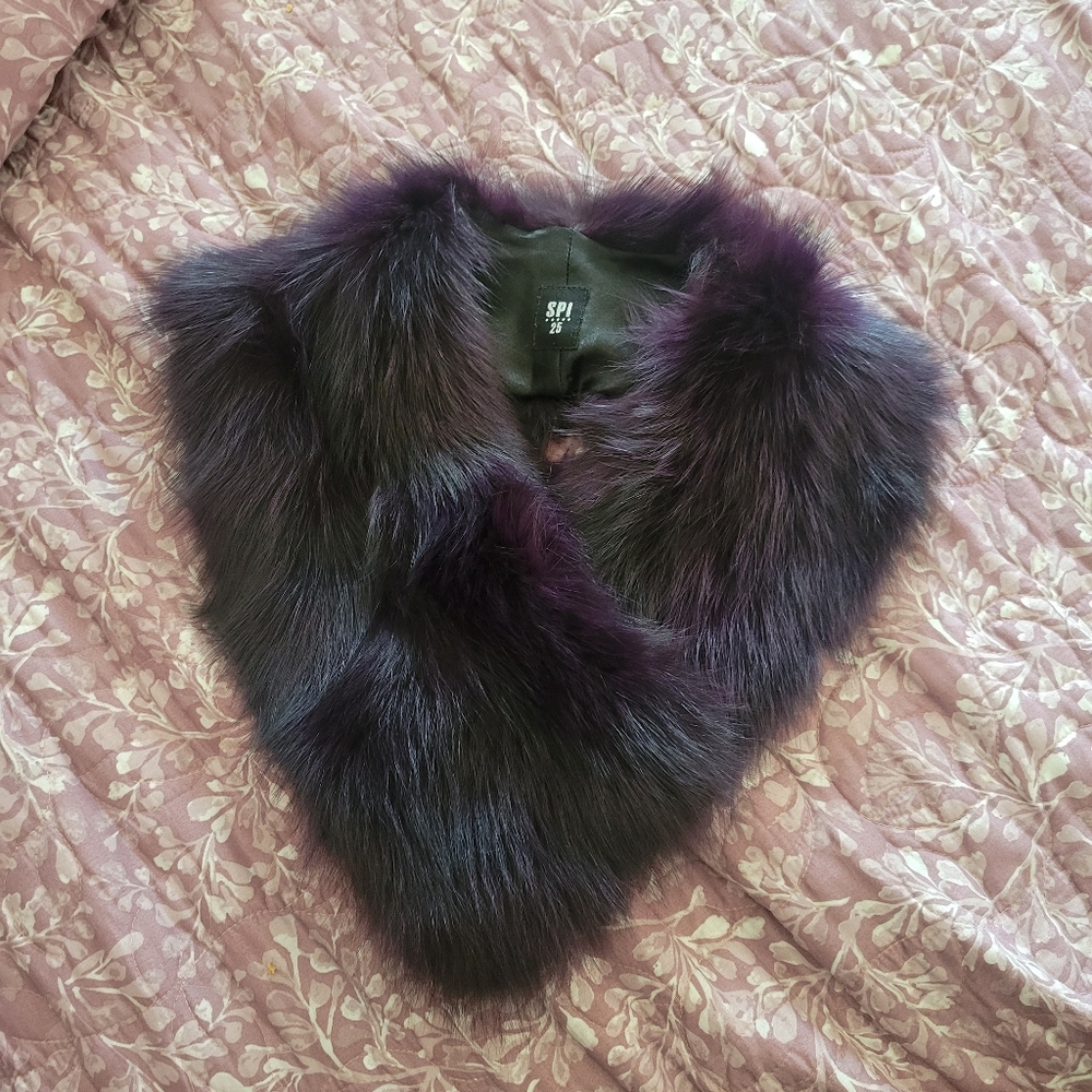 SPI25 fox/renard fur neck warmer